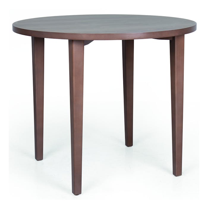 CASSALLO® Table de Restaurant TESS RED - ronde en bois de hêtre massif disponible en 4 tailles et de nombreuses teintes