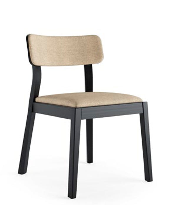 CASSALLO® Chaise SUZANNE EST fabriquée avec un large choix de tissus d'ameublement et de teintures en bois de hêtre de haute qualité.