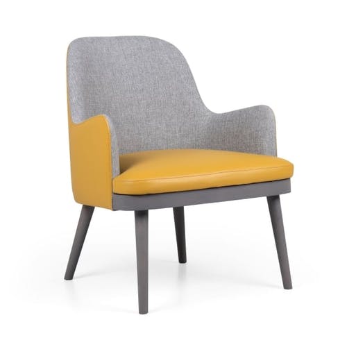 Fauteuil relax KELLY MASS AMOV avec assise amovible en hêtre pour maisons de retraite et hôtels