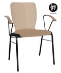 Chaise de conférence WING 2 A avec assise en bois en contreplaqué de hêtre à 8 couches - empilable, confortable et peu encombrante dans de nombreuses couleurs