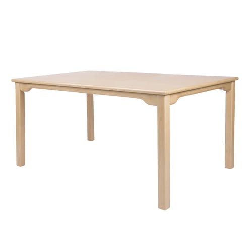 CASSALLO® Table de Restaurant ERG RECT en 4 tailles, rectangulaire en bois de hêtre massif disponible en différentes teintes