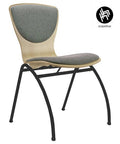 Chaise de conférence BINGO avec coussin d'assise et de dossier - cadre en tube d'acier robuste, ergonomiquement conçu et durable