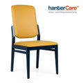 Fauteuil pour seniors INES HIGH en bois de hêtre avec dossier haut pour établissements de soins et hôtels