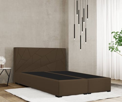 MODENA 30 Lit boxspring avec tête de lit MOSAIC - design intemporel, corps en bois stable et surface anti-dérapante, confort luxueux