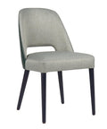 CASSALLO® Chaise GOMO LU HOLE - chaise de restaurant robuste en bois de hêtre et en tissus et simili cuir de haute qualité