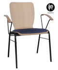 Chaise de conférence WING 2 A avec coussin d'assise - fabriquée à partir de matériaux de haute qualité - empilable, confortable et peu encombrante