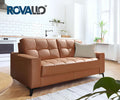 ROVALLO® Canapé-lit SONNY avec cadre pliant intégré et rembourrage de siège hautement élastique avec housse en non-tissé