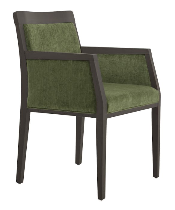 Fauteuil DUBAI G - Série de chaises best-seller DUBAI, élégamment fabriqué en bois de hêtre massif et personnalisable.