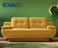 ROVALLO® Canapé-lit XENIA avec système de levage intégré, ressorts ensachés avec mousse polyuréthane et ouate sur sommier à lattes