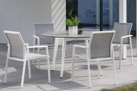 CHAISE EMPILABLE STERN® KARI avec accoudoirs - confort exceptionnel avec dossier ergonomiquement conçu