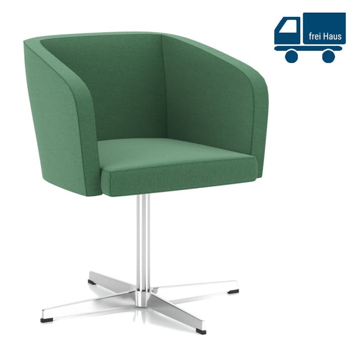 Fauteuil HELLO CROSS avec accoudoir - construction robuste et rembourrage de haute qualité disponible dans de nombreuses couleurs et tissus.