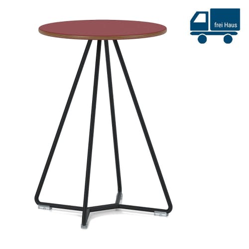Table d'appoint TILKKA Ø 38 cm avec plateau en mélamine des deux côtés, la touche parfaite pour tout endroit