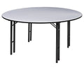 Table pliante ELEGANCE MOLTON avec forme ronde et design robuste pour des événements professionnels