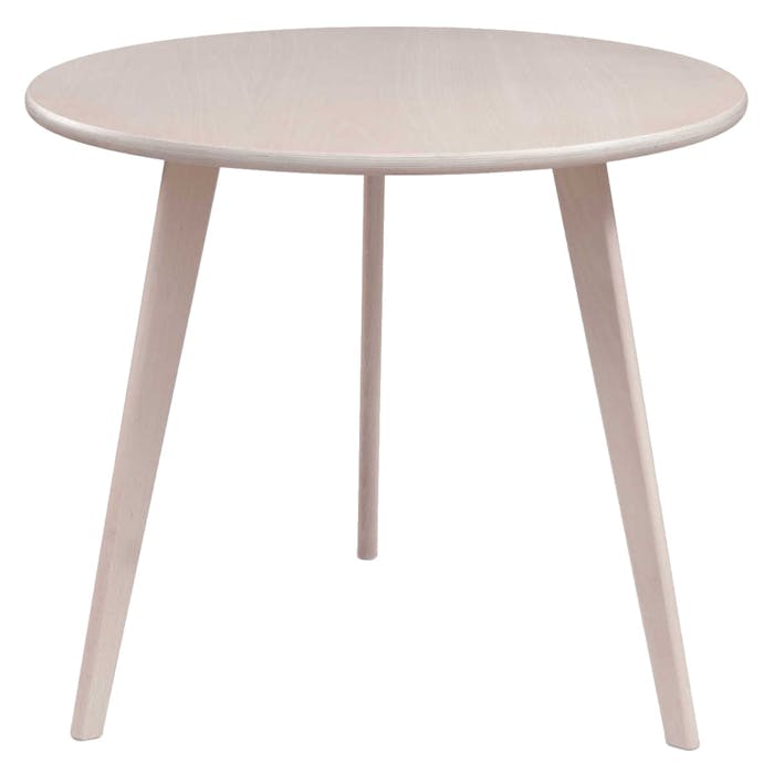 CASSALLO® Table SMILE 01 RED - Ronde à 3 pieds en bois de hêtre massif disponible en 4 tailles et de nombreuses teintes