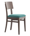 Chaise RENATO - chaise de restaurant robuste en bois de hêtre et en tissus et simili cuir de haute qualité
