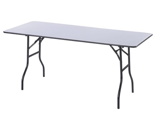 Table Pliable SIMPLY MOLTON avec cadre en acier stable et plateau en multiplex revêtu de blanc