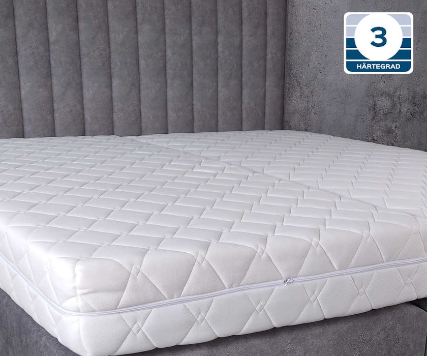 Matelas à ressorts ensachés 7 zones BARI 18 hypoallergénique lavable à 30°C confort de sommeil exceptionnel