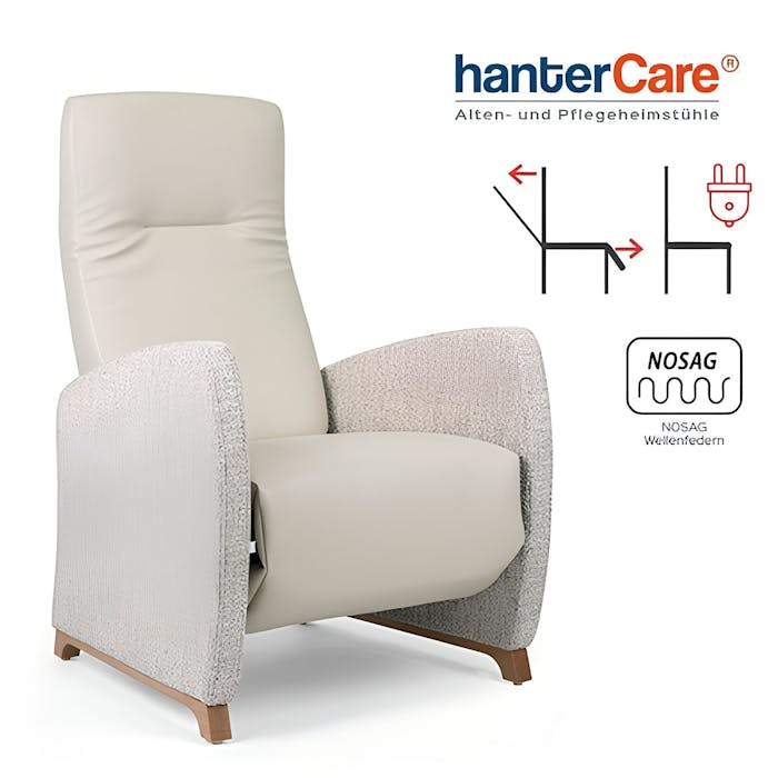 Fauteuil électrique fonctionnel EMERY RCL MOTOR avec fonction inclinable