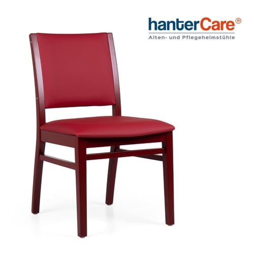 Fauteuil pour seniors PORTO en bois de hêtre avec rembourrage résistant pour soins et hôtels