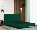 Lit boxspring PALERMO 20 avec tête de lit QUADRO - design élégant intemporel, finition de haute qualité et confort de sommeil optimal.