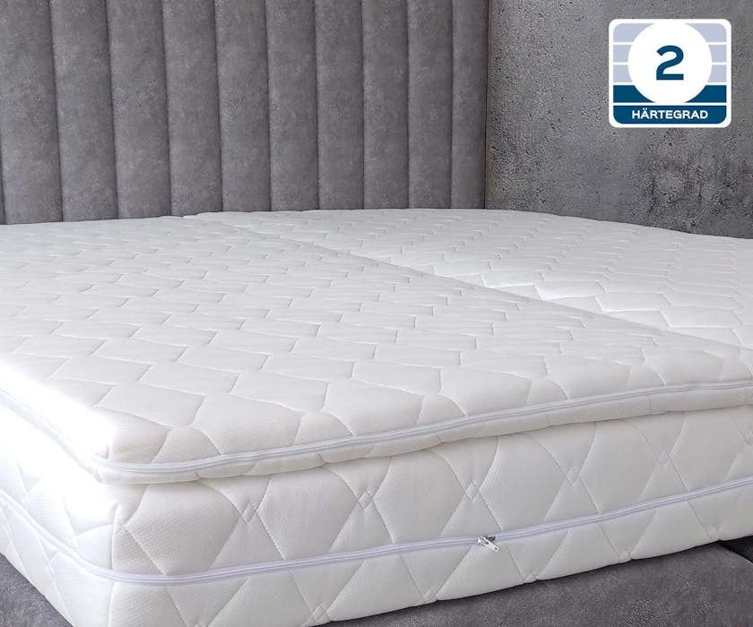 Matratzen-Topper VISCO 5 - confort de sommeil personnalisable incluant une housse de matelas amovible