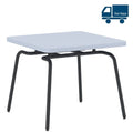 Table d'appoint HELLO 55x55cm revêtue de mélamine - compacte et légère avec des pieds en métal - un ajout parfait!