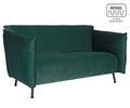 CASSALLO® Canapé design FLUFFY DOUBLE avec tissu d'ameublement CERES, simili cuir SWING BASIC et forme ergonomique