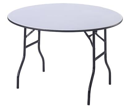 Table Pliable SIMPLY MOLTON avec Plateau Rond et Revêtement en Plastique