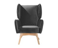 Fauteuil BONNY - un fauteuil élégant au caractère intemporel, tissus de meubles de haute qualité et pieds en bois au choix.
