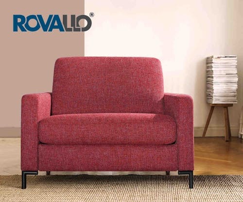 ROVALLO® Fauteuil-lit EVELYN au design moderne, aux formes épurées et avec un cadre pliant intégré.