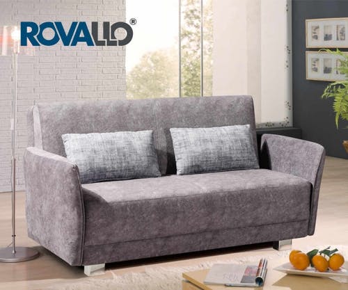ROVALLO® Canapé-lit VALERIE avec accoudoirs - canapé-lit élégant et pratique disponible en différentes tailles et couleurs
