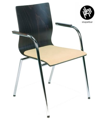 Chaise de Conférence ESPACIO A - polyvalente et empilable pour gagner de la place dans de nombreuses couleurs attrayantes