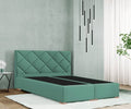 MODENA 30 Lit Boxspring avec tête de lit CARO - noyau à ressorts Bonell de haute qualité, design intemporel, expérience de sommeil luxueuse
