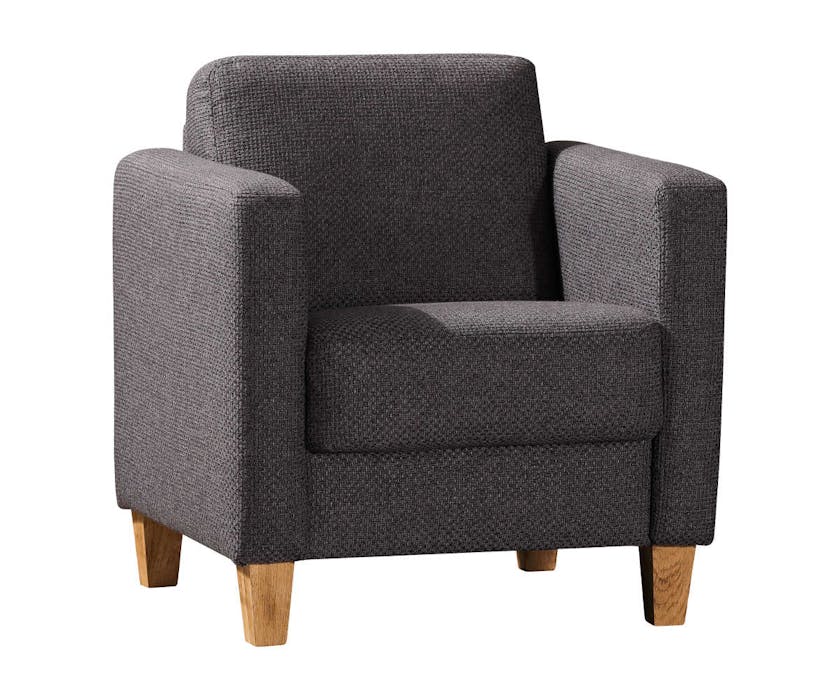 Fauteuil LUDWIG - design intemporel, haute capacité de charge et rembourrage confortable avec des tissus de meubles de haute qualité au choix