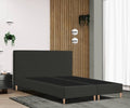 Lit boxspring PALERMO 20 avec tête de lit SIMPLE, ressorts Bonnell et anti-glisse pour hôtels et chambres d'hôtes
