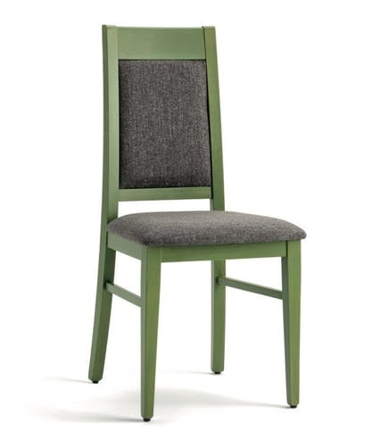 Chaise CAPUA - chaise de restaurant robuste en bois de hêtre et en tissus et simili cuir de haute qualité