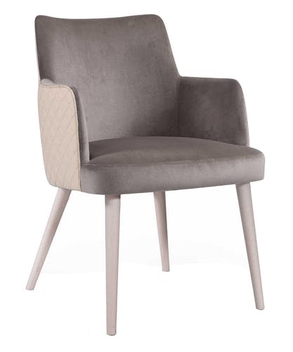 CASSALLO® Fauteuil KELLY 04 MAPLE - en hêtre avec un revêtement rembourré robuste pour soins et hôtel