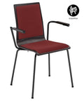 Chaise de conférence CAFE 7 A avec coussin d'assise et de dossier - qualité supérieure - empilable, confortable et gain de place