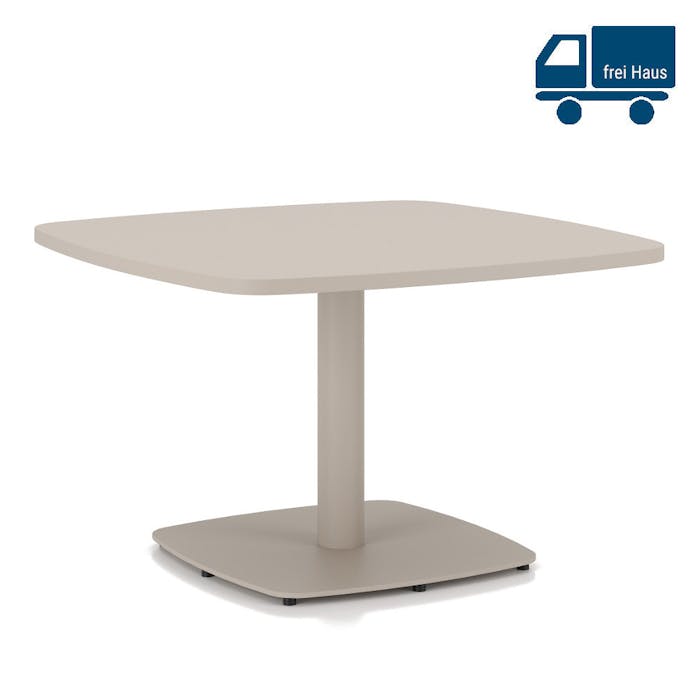 Table d'appoint MEETHINK 70x70cm arrondie en mélamine - un meuble élégant et fonctionnel