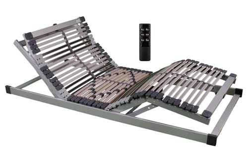 Sommier électrique HANTERFLEX PREMIUM MZV K&F, partie tête et pied réglable, 44 lattes, réglage de la dureté à 9 niveaux