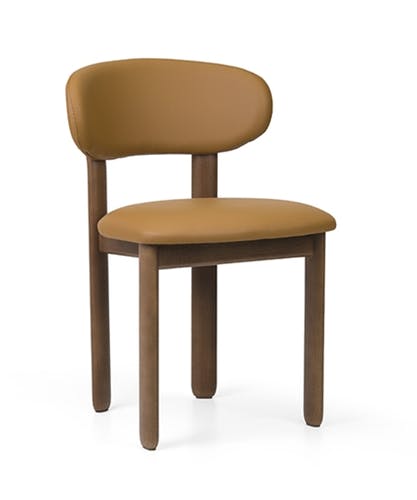 CASSALLO® Chaise BAOBAB - chaise de restaurant robuste en bois de hêtre et en tissus et simili cuir de haute qualité