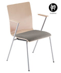 Chaise de conférence FEN A avec coussin d'assise - polyvalente et empilable pour gagner de la place dans de nombreuses couleurs attrayantes