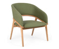 CASSALLO® Fauteuil design TAGADA MASS avec accoudoirs en bois de hêtre massif et tissus et simili cuir de haute qualité
