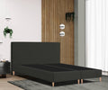Lit boxspring PALERMO 20 avec tête de lit SIMPLE - design intemporel, finition de haute qualité, corps en bois stable