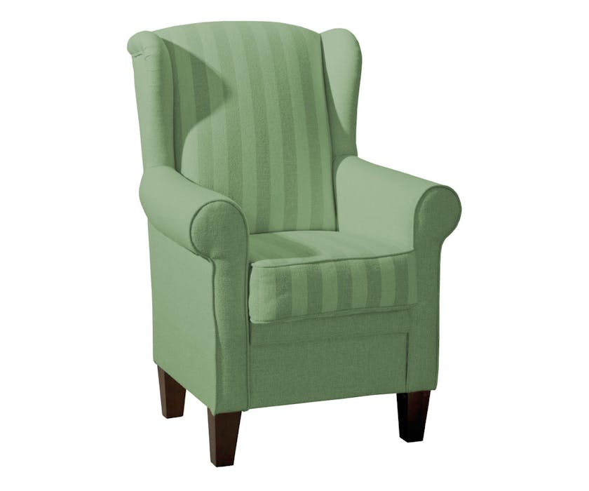 Fauteuil PALINA - un fauteuil élégant au caractère intemporel, tissus de meubles de haute qualité et pieds en bois au choix.