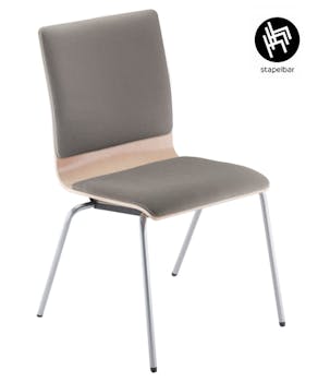 Chaise de conférence FEN avec coussin d'assise et de dossier - chaise multifonctionnelle simple en plusieurs couleurs - empilable et confortable