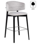 CASSALLO® Tabouret de Bar COFFEE EST BAR - en frêne massif avec des tissus d'ameublement et des teintures de haute qualité
