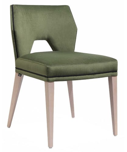 CASSALLO® Chaise JASPER - personnalisez-la selon vos souhaits avec des tissus d'ameublement et des teintures de haute qualité