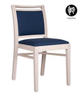 CASSALLO® Chaise CRISTIANA EE EMP - une chaise empilable robuste en bois de hêtre massif et disponible en différents tissus