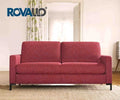 ROVALLO® Canapé-lit EVELYN avec des accoudoirs élégants et un matelas en mousse froide de 11 cm de hauteur et un cadre pliant intégré.